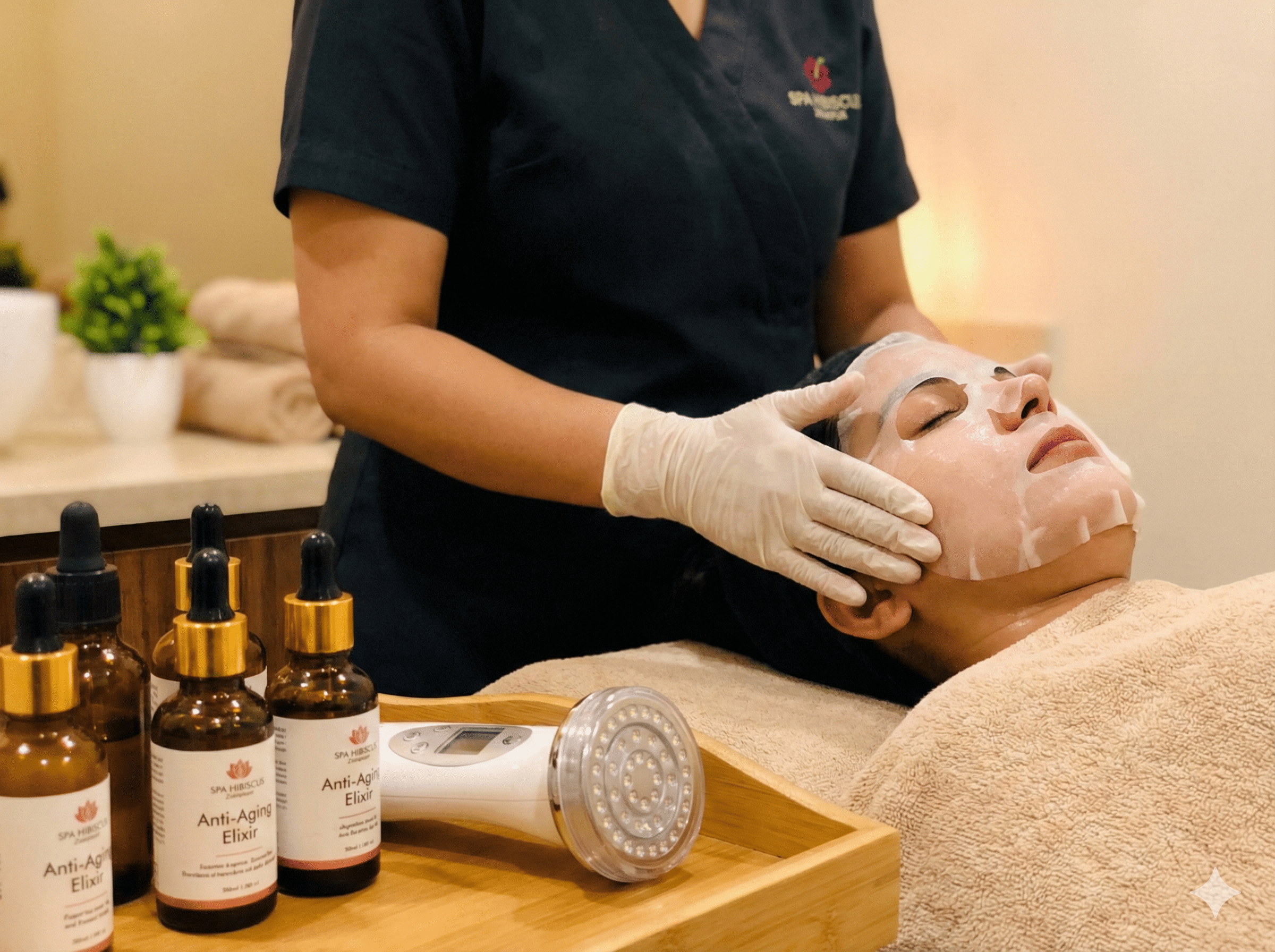 Professional Facial Treatment Room at Spa Hibiscus Zirakpur - Premium Skin Care Services