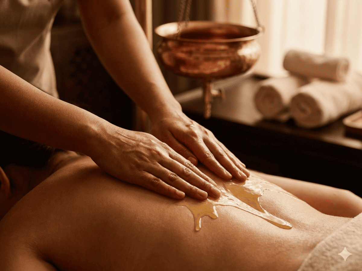 Authentic Ayurvedic Abhyanga Massage Therapy at Spa Hibiscus