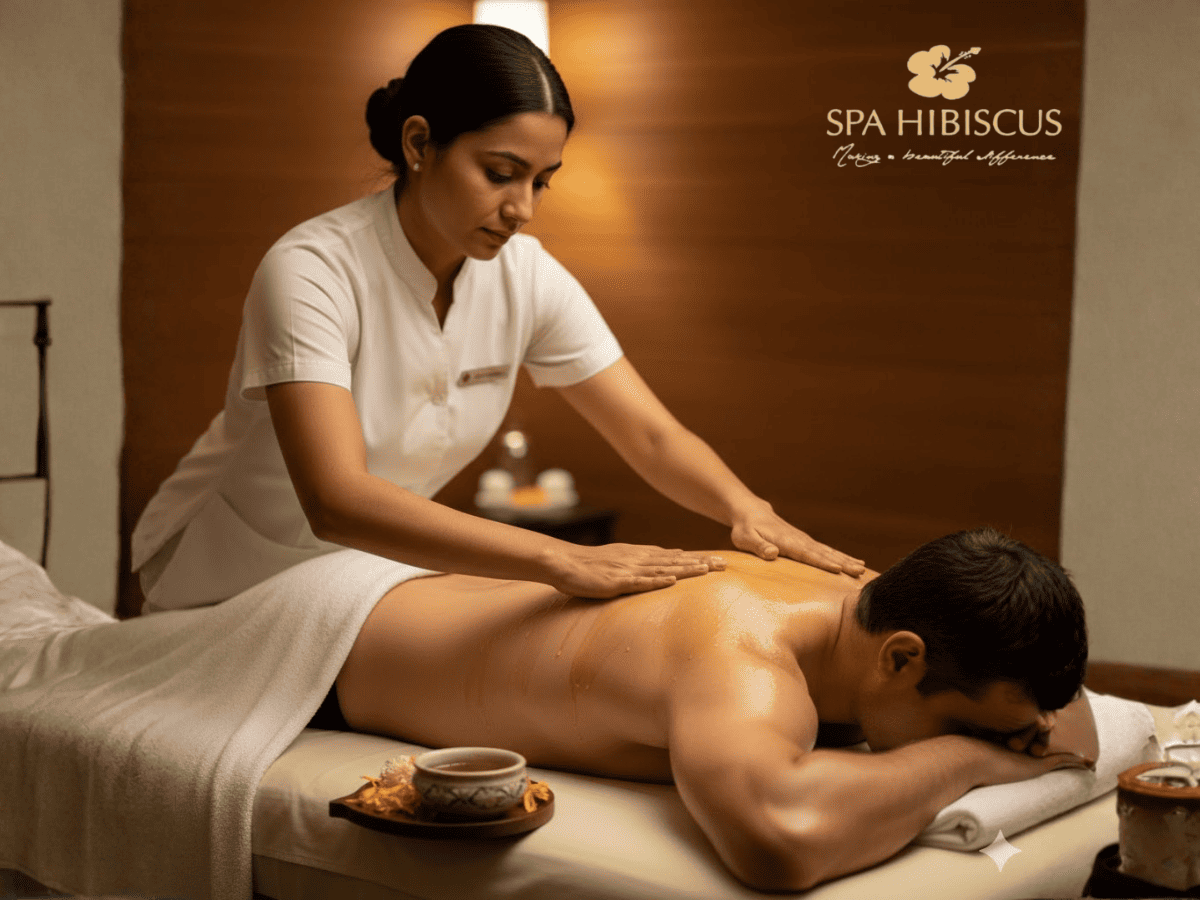 Authentic Ayurvedic Abhyanga Body Massage Therapy at Spa Hibiscus Zirakpur