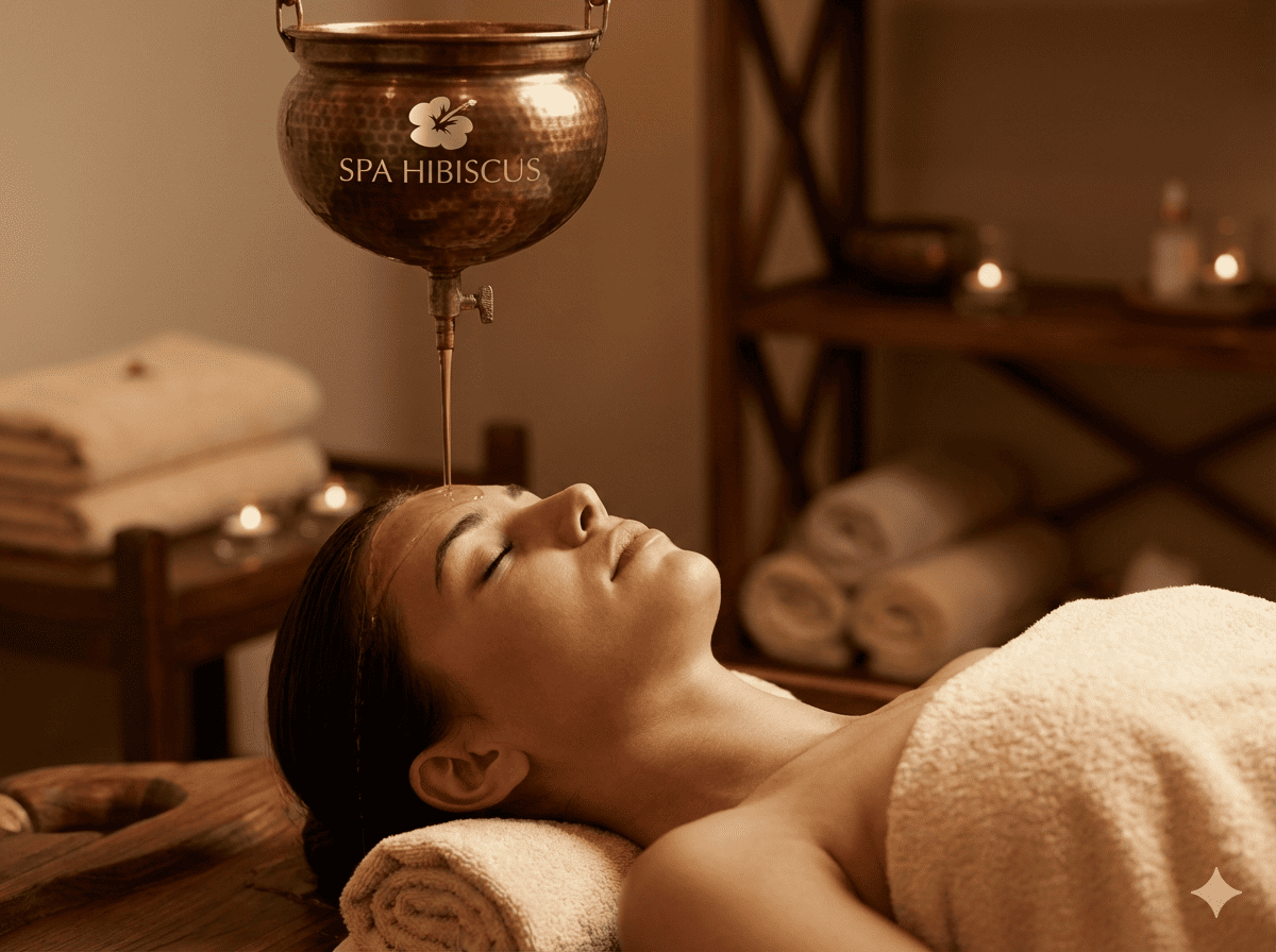 Authentic Ayurvedic Shirodhara Therapy Treatment at Spa Hibiscus Chandigarh | Stress Relief