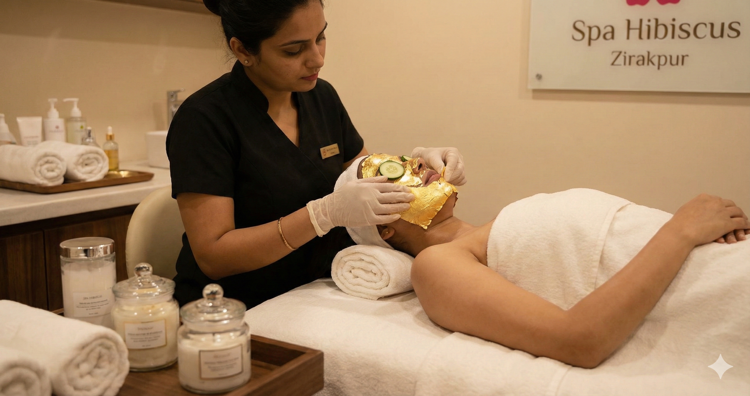 Luxury Gold Facial Treatment at Spa Hibiscus Zirakpur - Best Facial Treatments in Zirakpur